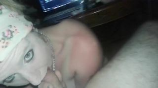 Ashley eating my cock